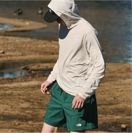 【THE NORTH FACE】EXPLORE CARABINER半袖Tシャツ/mushroom grey The North Face Men's T-Shirt S Grey Cotton with Polyester