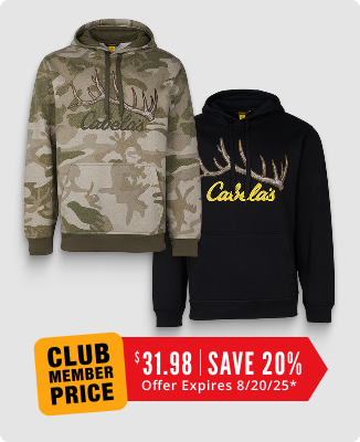 Cabela's Antler and Logo Hoodie for Men - 