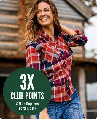 3X Extra CLUB Points Offer Expires 10/31/2025.