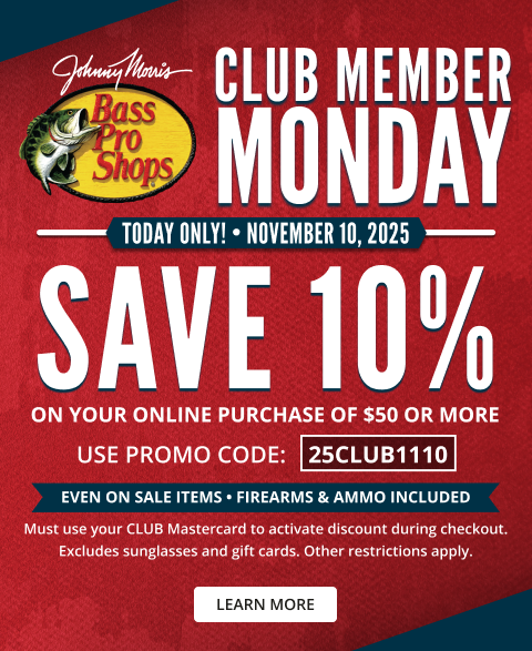 Club Member Mondays - Exclusive offers just for Club members online and in-store. Today only. Use promo code 25CLUB1110 - Must use your Club Mastercard to activate discount during checkout. Other restrictions apply. Click for details.