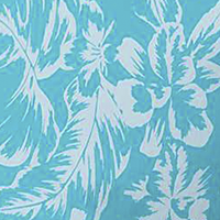 Ocean Teal Vacay Blooms Tonal
