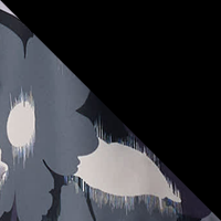 Black Ikatbloom Print/Black