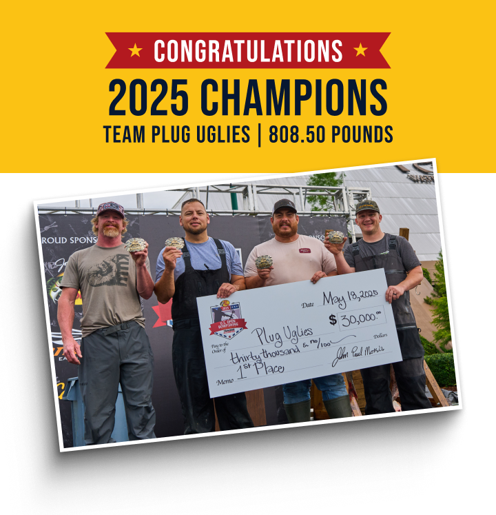 Congratulations 2025 champions. Team plug uglies | 808.50 pounds