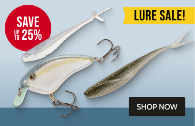 Lures Sale. Up to 25% off. Click to shop now.