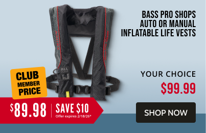 Bass Pro Shops Inflatable Auto or Manual Life Vests. Now starting at $99.99.Click to shop now.