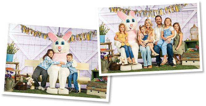 Easter Bunny Pictures with Family
