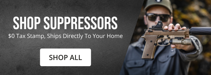 Shop Suppressors
$0 Tax Stamp, Ships Directly to Your Home Shop All