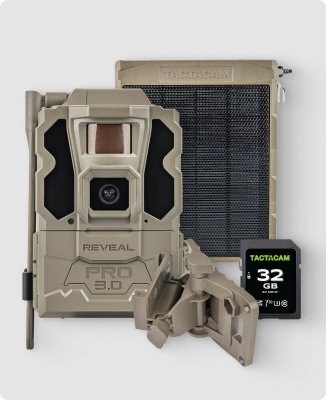 Tactacam Reveal Pro 3.0 Solar Bundle - Save $40 compared to purchasing separately