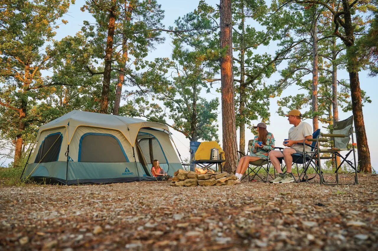 family camp tents and chairs