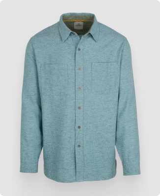 Men's Ascend Slub Herringbone Long-Sleeve Button-Down Shirt - Save 45%