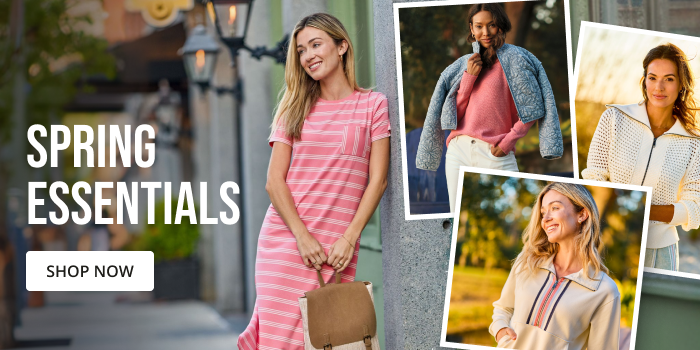 Spring Essentials. Shop now.