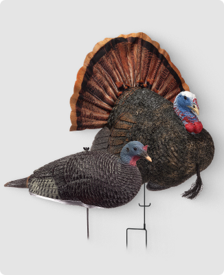 RedHead Reality Series Remote Crazy Jake and Mating Hen Turkey Decoy Combo - 