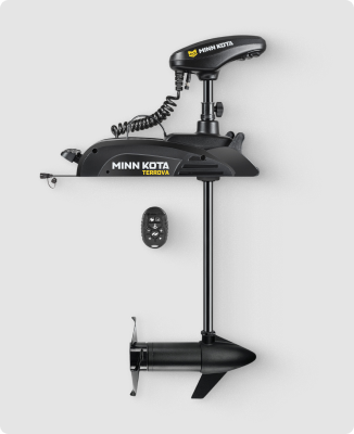 Minn Kota Kayak Terrova Trolling Motor with Micro Remote - Record fishing paths for hands-free trolling!