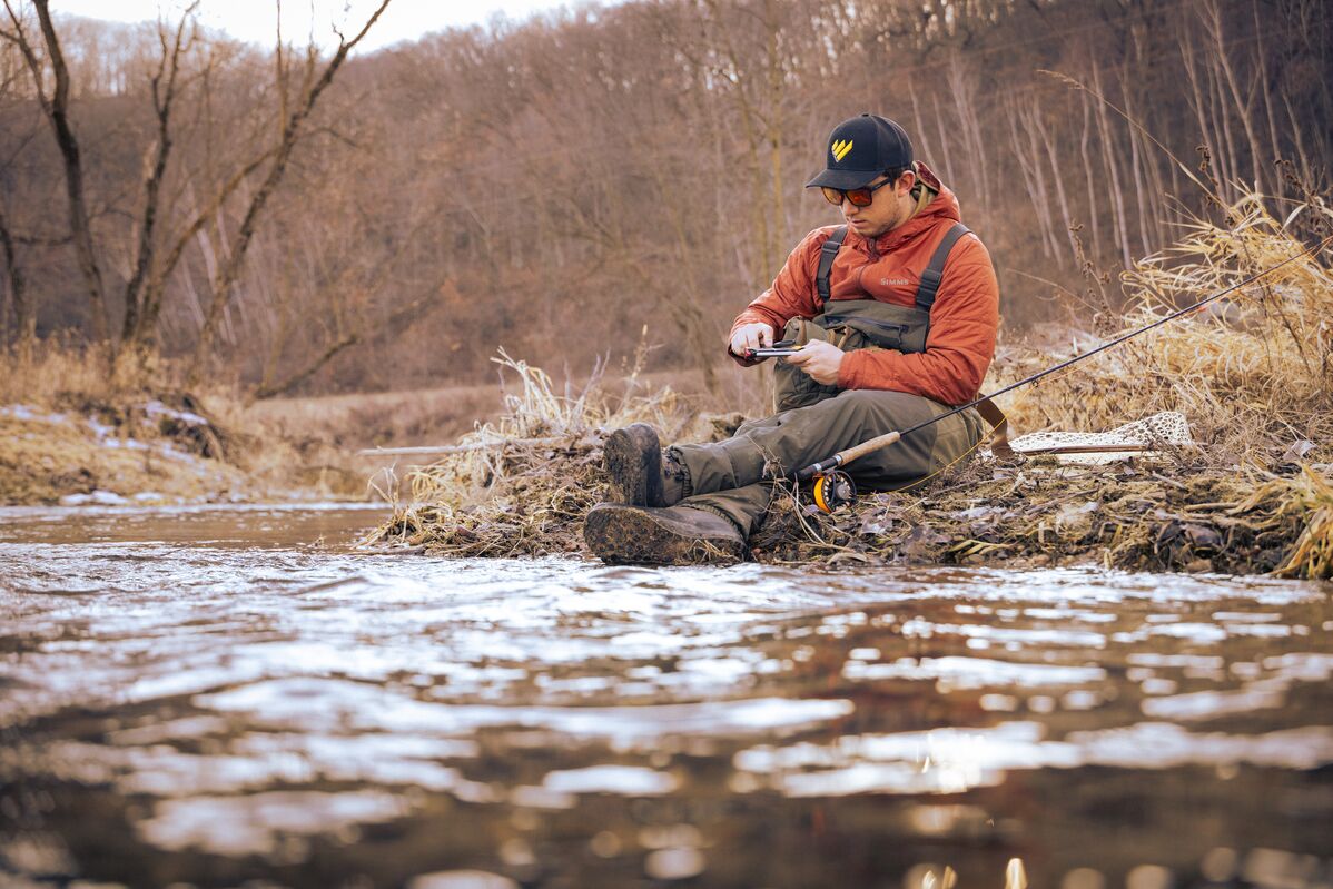 Fillet knife cutting cleanly through fish