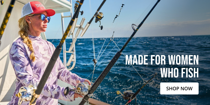 Made for women who fish. Shop now.