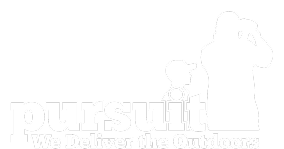 Pursuit Logo. We Deliver the Outdoors.