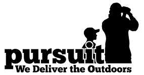 Pursuit Logo. We Deliver the Outdoors.