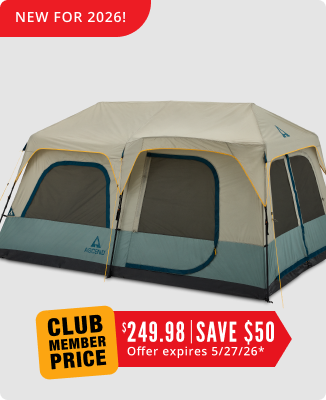 Ascend 10-Person Lighted Instant Cabin Tent - 