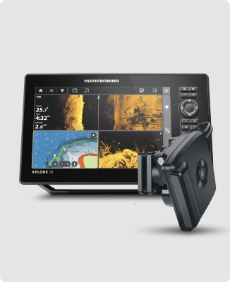 Humminbird XPLORE 10 CHIRP MEGA SI Fish Finder and MEGA Live 2 Imaging Transducer Bundle - Save $400