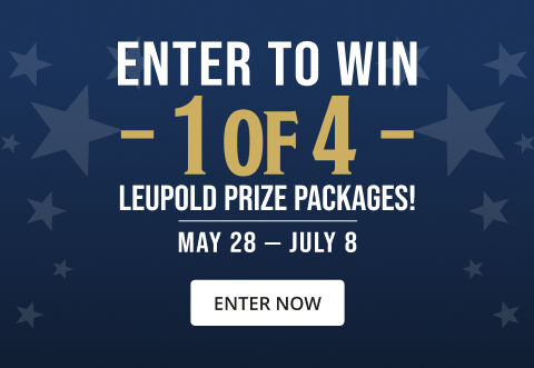Enter to win 1 of 4 Leupold Prize Packages! Grand prize $6,100 Value. Click to enter now.