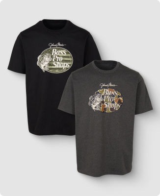 Bass Pro Shops Camo or Flag-Filled Logo Tees - Save 25%