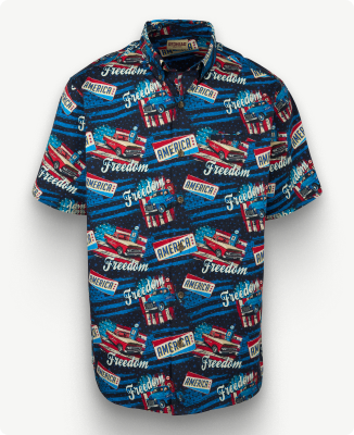 Men's RedHead Freedom Trucks Woven Short-Sleeve Button-Down Shirt - Save 26%