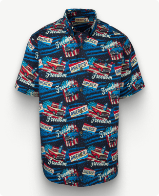 Men's RedHead Americana Woven Short-Sleeve Button-Down Shirt - Save 26%