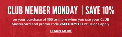 Click to Learn about CLUB 10% Discount