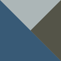 Blue/Gray/Powdered Bronze