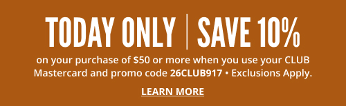 Click to Learn about CLUB 10% Discount